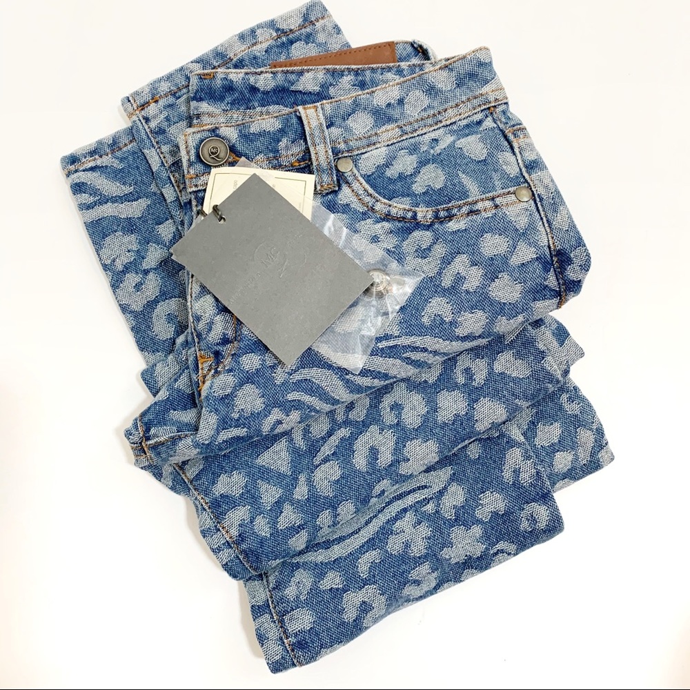 NWT Alexander McQueen Leopard Print Skinny Jeans
